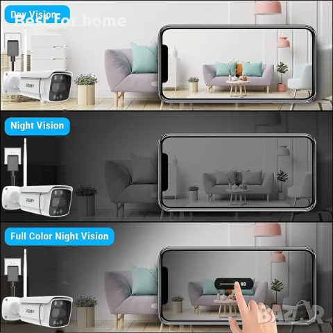 REIGY 5MP WIFI комплект камери с 8-канален NVR и 2TB твърд диск, снимка 3 - Комплекти за видеонаблюдение - 50116503