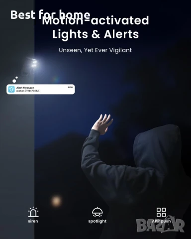 ieGeek Безжична 2K охранителна камера за външна употреба, снимка 4 - IP камери - 50621780
