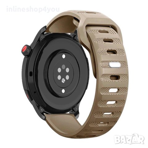 Силиконова Каишка за Huawei Watch GT2 GT3 Xiaomi Amazfit GTR 22mm, снимка 11 - Смарт гривни - 41762506