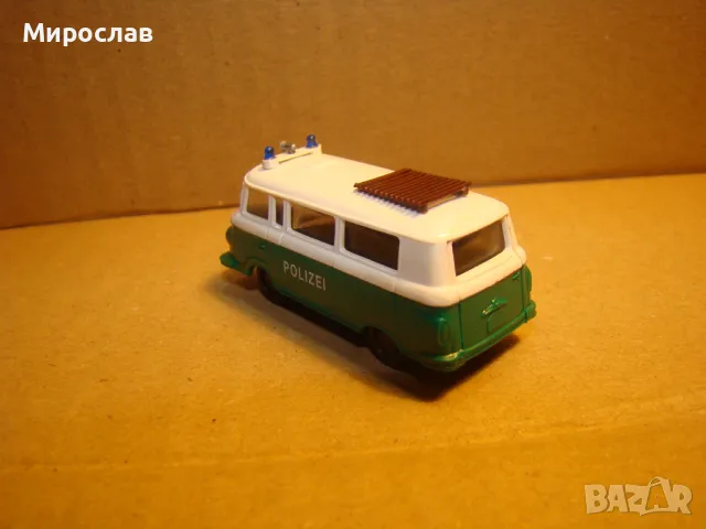 H0 1/87 BARKAS БАРКАС ПОЛИЦИЯ МОДЕЛ КОЛИЧКА ИГРАЧКА, снимка 4 - Колекции - 48996687
