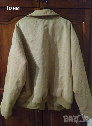 MADE IN ITALY Ново Мъжко Яке от Натурален Велур XL, снимка 12 - Якета - 52518130