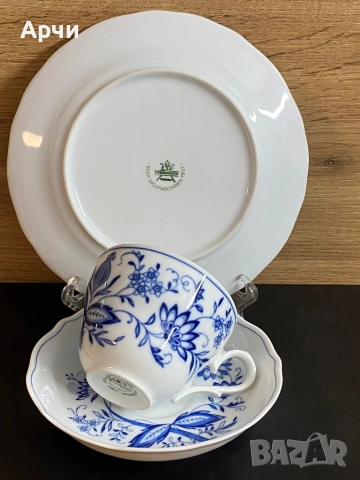 Баварски порцеланов троен сет, снимка 2 - Чаши - 51945222