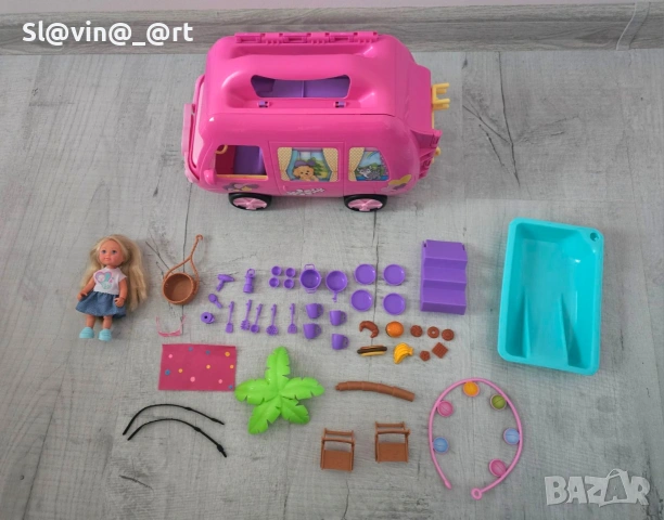 SIMBA Кемпера на кукла EVI , снимка 2 - Кукли - 53382856