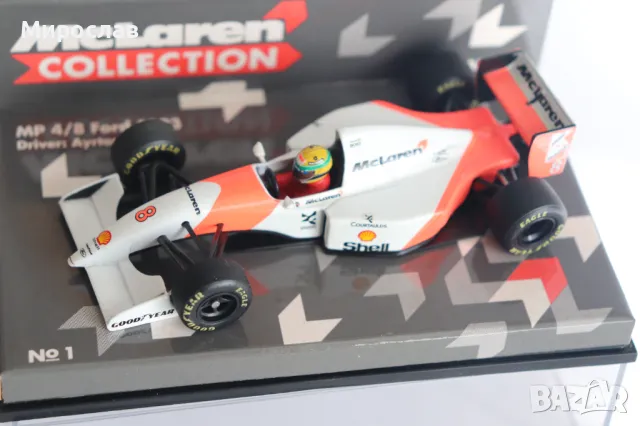 1:43 MINICHAMPS MCLAREN FORD AYRTON SENNA БОЛИД  ФОРМУЛА 1 F1 МОДЕЛ , снимка 7 - Колекции - 49271300