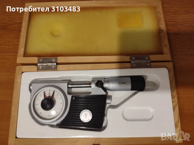 Микрометър-Пасиметър 0-25mm, снимка 6 - Стругове - 49764568
