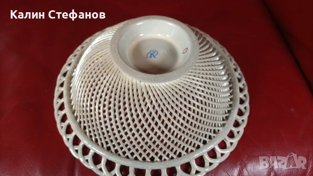 Разкошна руска фруктиера, ръчна изработка, порцелан, снимка 10 - Други - 53698767