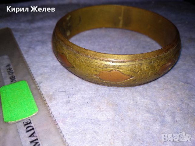 СТАРИННА ОРНАМЕНТИРАНА РЕТРО ГРИВНА от БРОНЗ и МЕД РЪЧНА МАЙСТОРСКА ИЗРАБОТКА 38314, снимка 5 - Антикварни и старинни предмети - 41096221