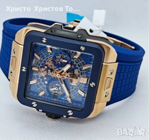 Promotion!!! Мъжки часовници Hublot Square Bang Unico 4 варианта, снимка 3 - Мъжки - 53662397