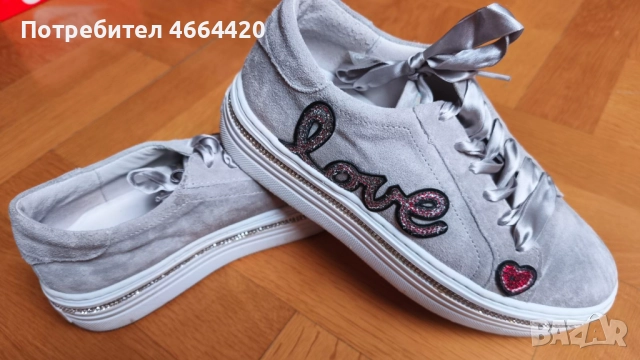 Сникърси Togoshi от естествен велур, снимка 3 - Кецове - 52639267