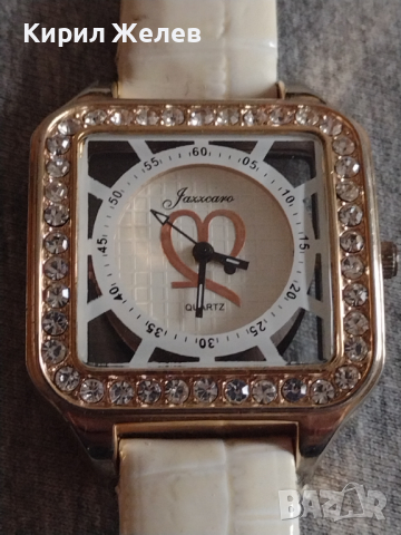 Луксозен дамски часовник с кристали Сваровски JAZZCARO QUARTZ WATER RESIST - 21787