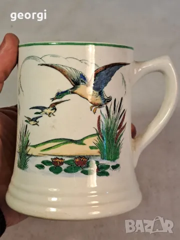 английска халба с ловни мотиви 6/3, снимка 3 - Антикварни и старинни предмети - 49275261