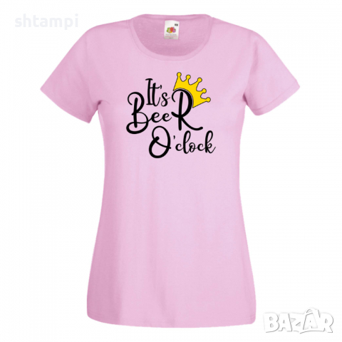 Дамска тениска It's Beer O'clock,Празник,Бира,Бирфест,Beerfest,Подарък,Изненада, снимка 8 - Тениски - 36374217