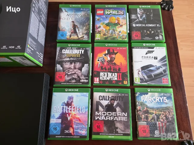 Конзола Xbox One X 1Tb + два контролера + 9бр. игри, снимка 4 - Xbox конзоли - 56041421