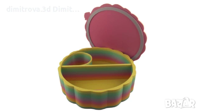 Beauty Box – 3D принтирана козметична кутия с капак 🌈, снимка 2 - Подаръци за жени - 51374654