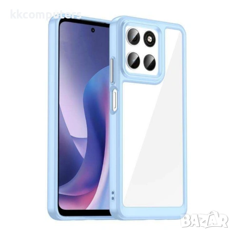 Прозрачен калъф с Цветна Рамка за Motorola Moto G67 Power 5G / G57 Power 5G - Акрил+TPU, Вкл. Протек, снимка 2 - Резервни части за телефони - 53355042