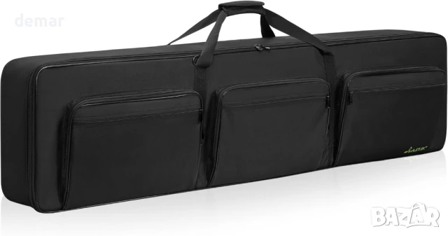 OUUTMEE Калъф за 88-клавишен синтезатор с 10 мм памучен плат (137 x 18 x 34 см), снимка 1