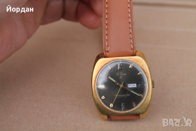 Швейцарски мъжки часовник ''Le Gran Superautomatic'' /17 камъка механизъм ета 1906/