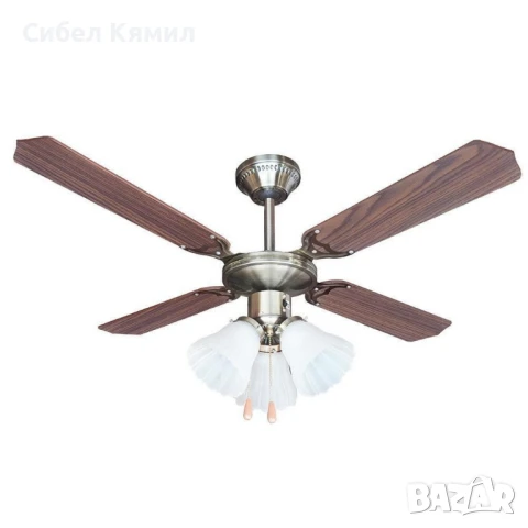 Вентилатор 42'' Muhler, таванен, осветление, снимка 1