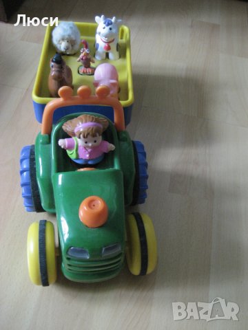 Механичен трактор - влак , снимка 1 - Електрически играчки - 41895780
