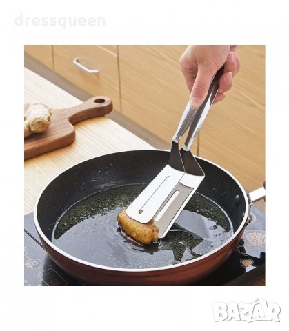 3119 Стоманена щипка за скара и сервиране, снимка 4 - Прибори за хранене, готвене и сервиране - 34247911