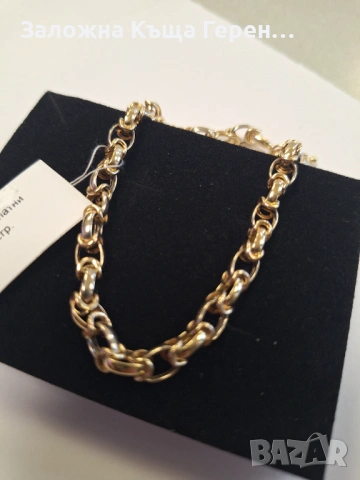 Златна гривна 7,62гр.14к, снимка 2 - Гривни - 53765584