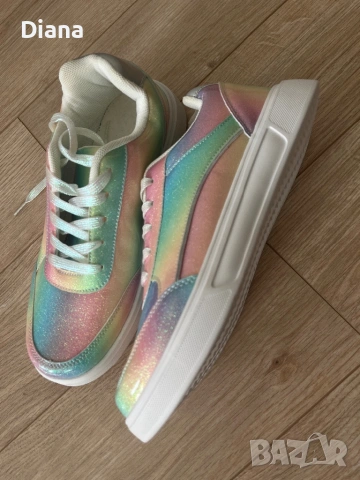 Нови цветни дамски обувки, снимка 4 - Маратонки - 53647452