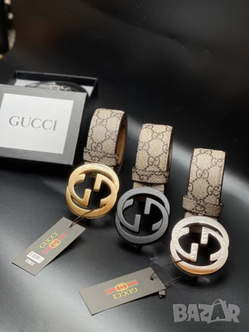 колани от естествена кожа в кутия gucci 