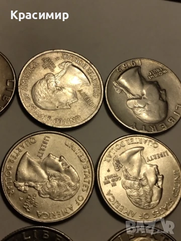 QUARTER DOLLAR 1965-2015 ., снимка 2 - Нумизматика и бонистика - 51161415