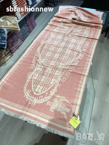 Burberry Hermes  Fendi Balenciaga кашмирени шалове, снимка 15 - Шалове - 56116140