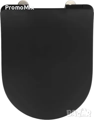 Тоалетна седалка с капак Wenko Sedilo 23827100 matt black дъска за тоалетна чиния плавно затваряне, снимка 4 - Други стоки за дома - 48141653