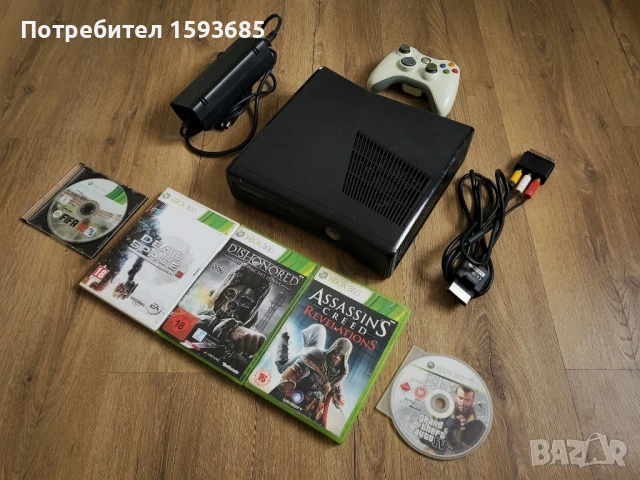 Xbox 360 Slim пълен комплет GTA 4, снимка 1