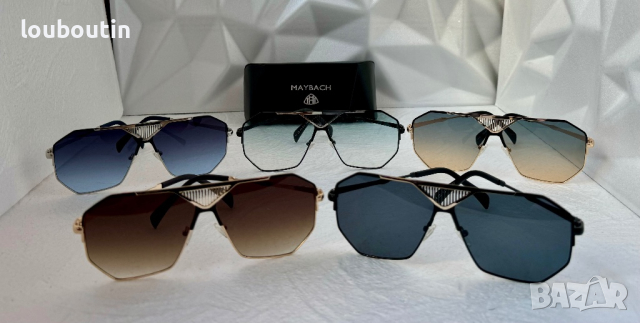 Maybach 2024 мъжки слънчеви очила маска 6 цвята, снимка 11 - Слънчеви и диоптрични очила - 44572847