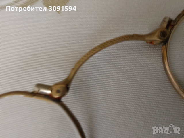 .Стари очила - пенсне - месингова рамка - средата на миналия век, снимка 3 - Други ценни предмети - 52108197