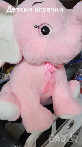 Слон плюшен 65 см със звук 2цвята голяма играчка 40418, снимка 2 - Плюшени играчки - 48182777