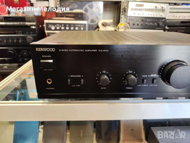 🔊 📢📣📯🔔 🎵 Усилвател Kenwood KA-4010 Две по 95 вата на 4 ома. В отлично техническо и визуално съ, снимка 3 - Ресийвъри, усилватели, смесителни пултове - 33079143