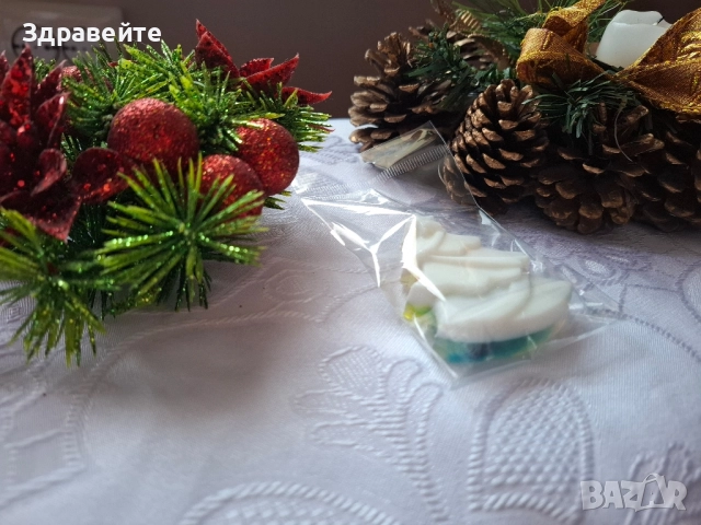 Промо!!! Красиви коледни глицеринови сапунчета, снимка 13 - Декорация за дома - 52539762