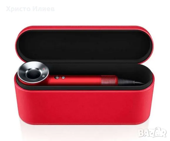 DYSON Supersonic HD07 Сешоар с Пет приставки и Кожена кутия за съхранение Червен НОВ, снимка 2 - Сешоари - 48233680