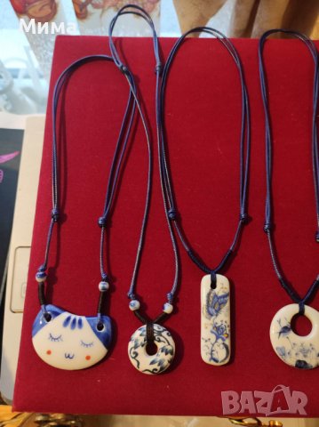Порцеланови бижута, снимка 15 - Бижутерийни комплекти - 39794243