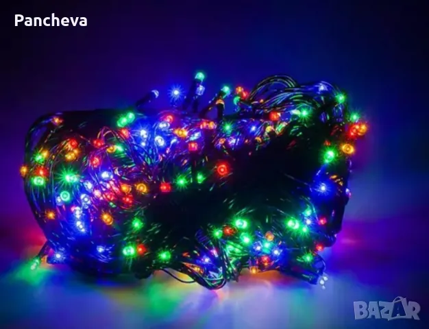 Коледни лампички: Кристал с удължител 10 Метра , 100 Лампи, снимка 8 - Декорация за дома - 47929952