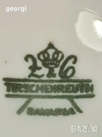 немски порцеланов двоен сет за кафе с цветя 7/4, снимка 7 - Сервизи - 49839978