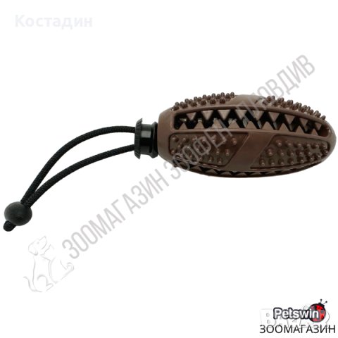 Играчка за Куче - Четка за Зъби - M, L размер - Шоколадова разцветка - Pet Interest