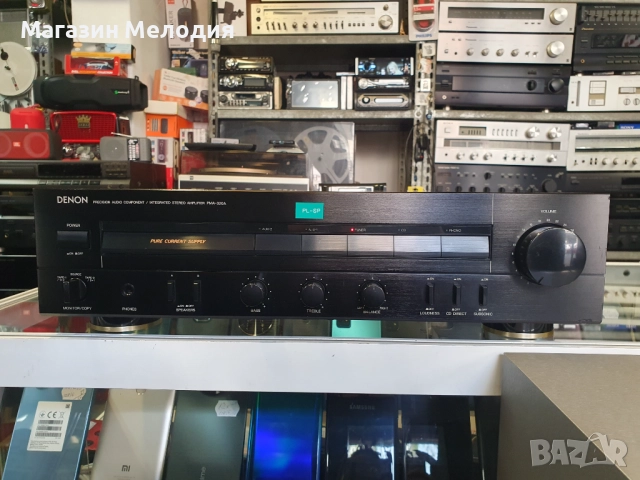 Усилвател Denon PMA-320A Две по 90 вата на 4 ома. В отлично техническо и визуално състояние.
