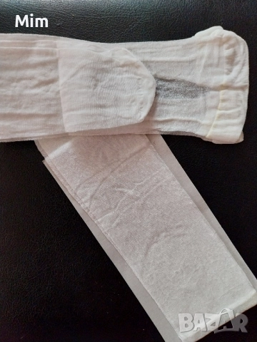 3/4= 44/48 Чорапогащник в бяло с ликра, снимка 2 - Бельо - 52499757