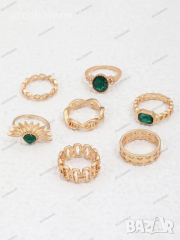 Дамски моден комплект бижута(пръстени), 3модела - 023, снимка 7 - Пръстени - 41292813