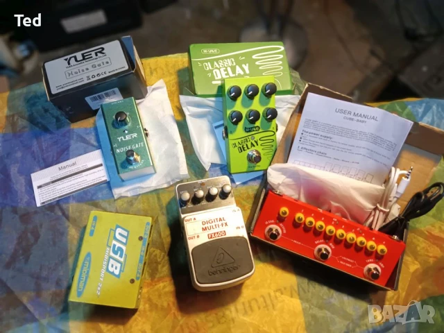 Ефекти, ПЕДАЛИ и ПРОЦЕСОРИ за китара -Distortion,Delay,Noise Gate, Multi Korg, Zoom,Nux,Digitech