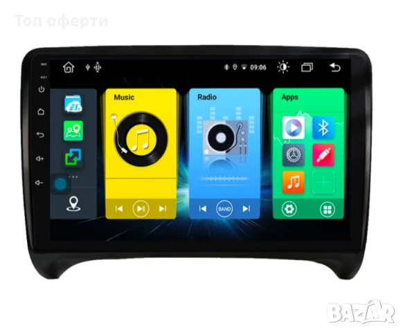 9-инчова мултимедия за Audi TT (2006–2013) / TTS (2008–2011) + Подарък камера, снимка 2 - Аксесоари и консумативи - 50805832