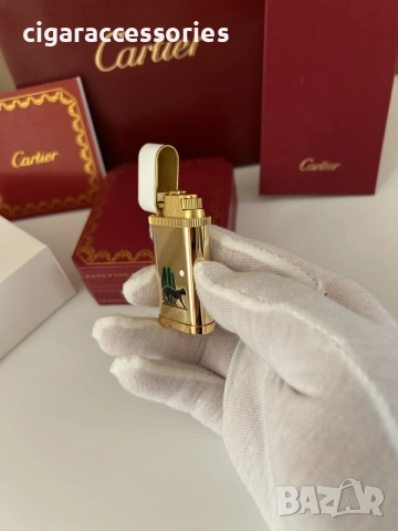Cartier Panthere запалка с кутия и документи, снимка 2 - Запалки - 55729873