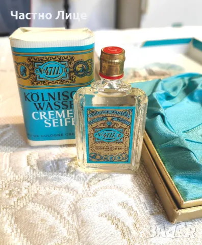Оригинален Vintage No.4711 Комплект Истинска Кьолнска Вода Одеколон 100 ml и сапун, снимка 2 - Колекции - 48427336