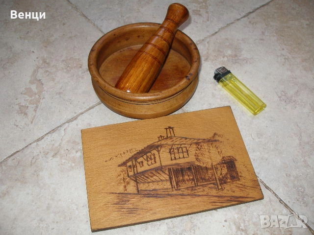 Дървени Пано Хаван, снимка 3 - Антикварни и старинни предмети - 52813465