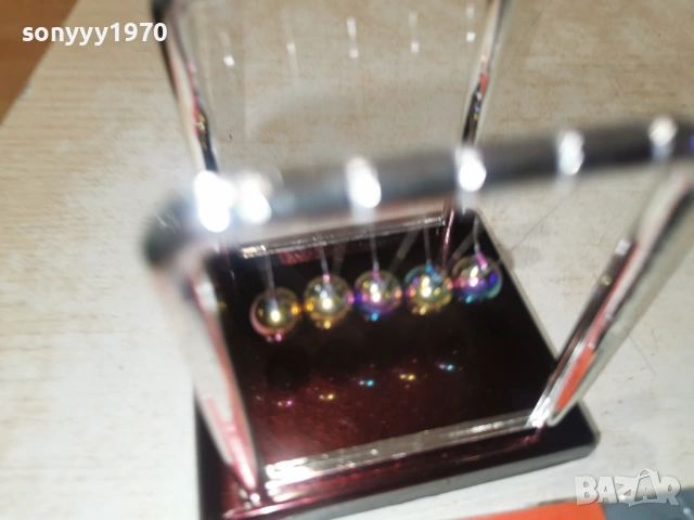 Люлката на Нютон хамелеон 9х9х8см 1601261335, снимка 8 - Колекции - 53121039